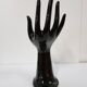 Hand baguier in black faience