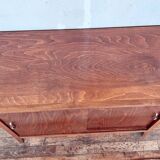 Vintage high sideboard with compass feet