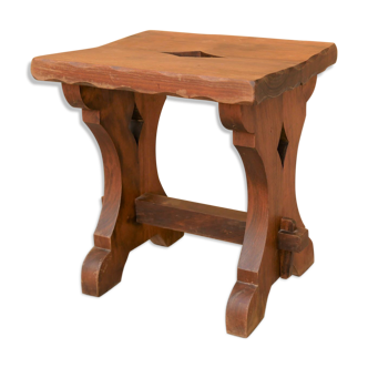 Vintage wooden country stool