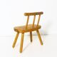 Tabouret suédois en pin 1975