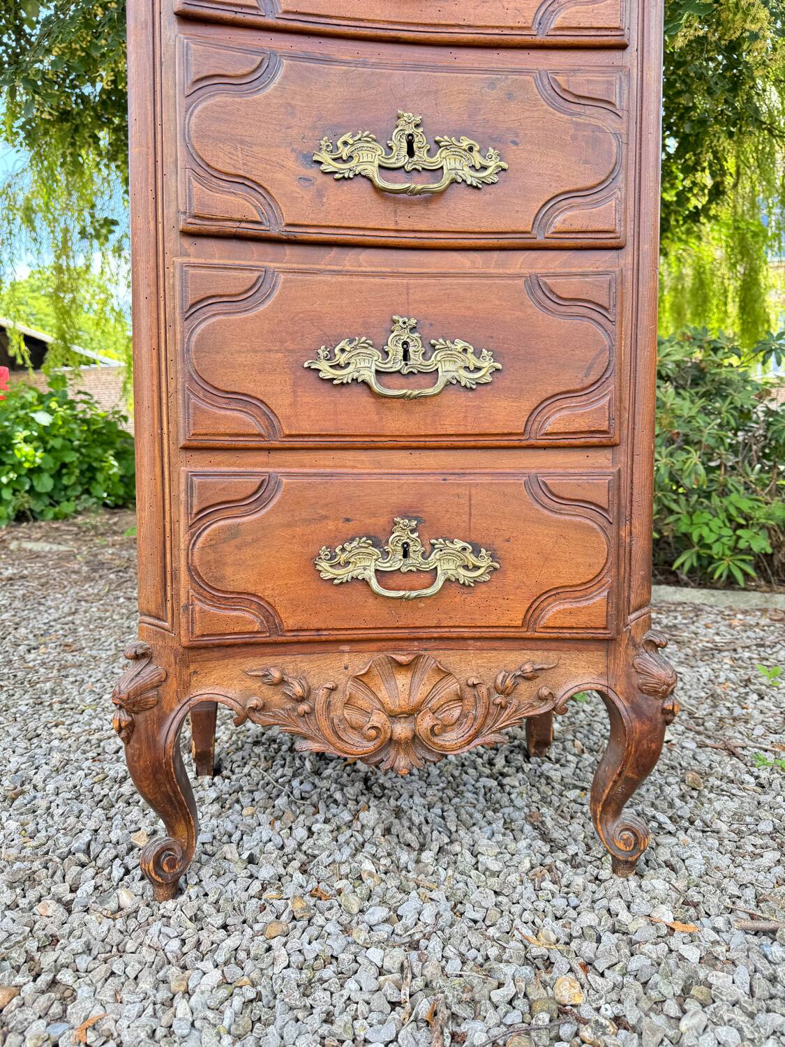 Chiffonnier En Noyer De Style Régence XIX Eme Siècle