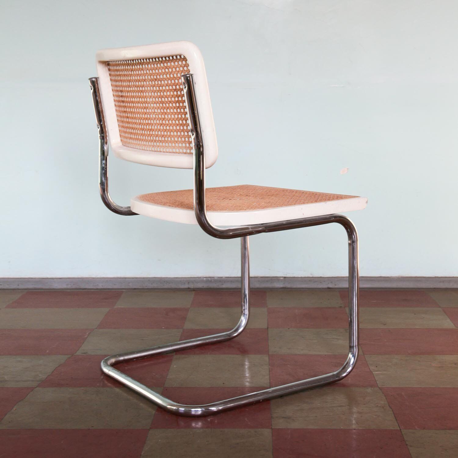 Pair of s32 tubular chairs by Marcel Breuer, 1960