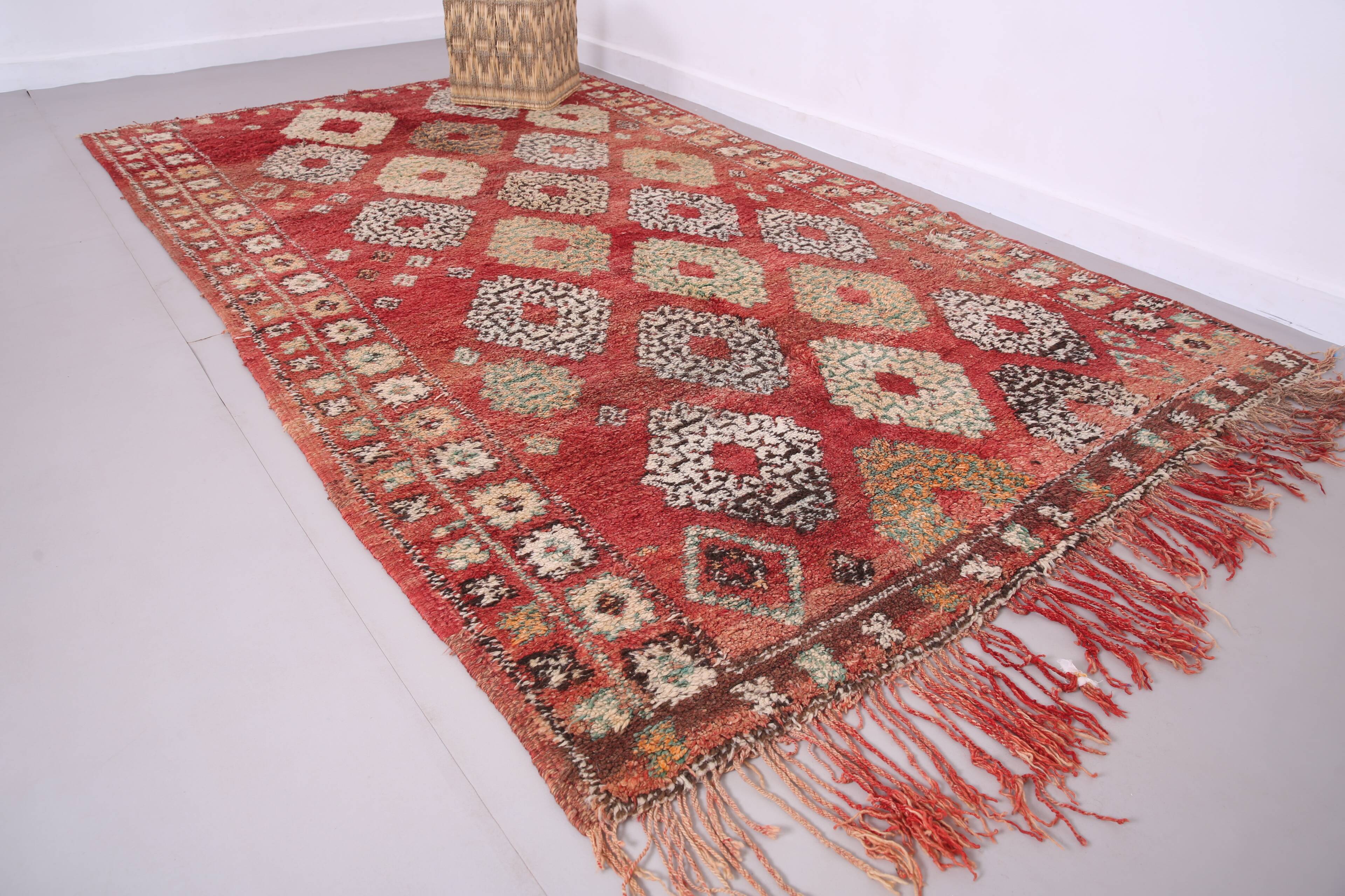 Vintage Moroccan Rug 179 x 305 cm - Berber Handmade Rug - Old Moroccan Rug