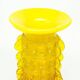 Bride vase, mid-century modern, yellow glass, designed by J. Słuczan-Orkusz, Poland, 1970s