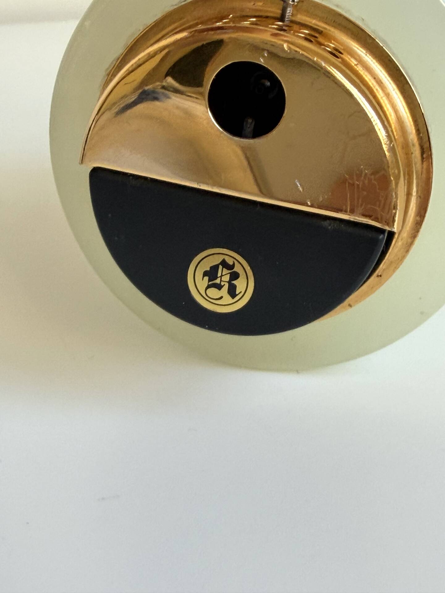 Vintage KOEI Unitron Japan Table lighter in Marble Onyx