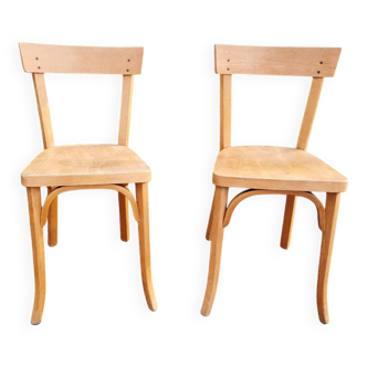 Pair of Baumann bistro chairs