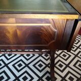 English leather mahogany desk