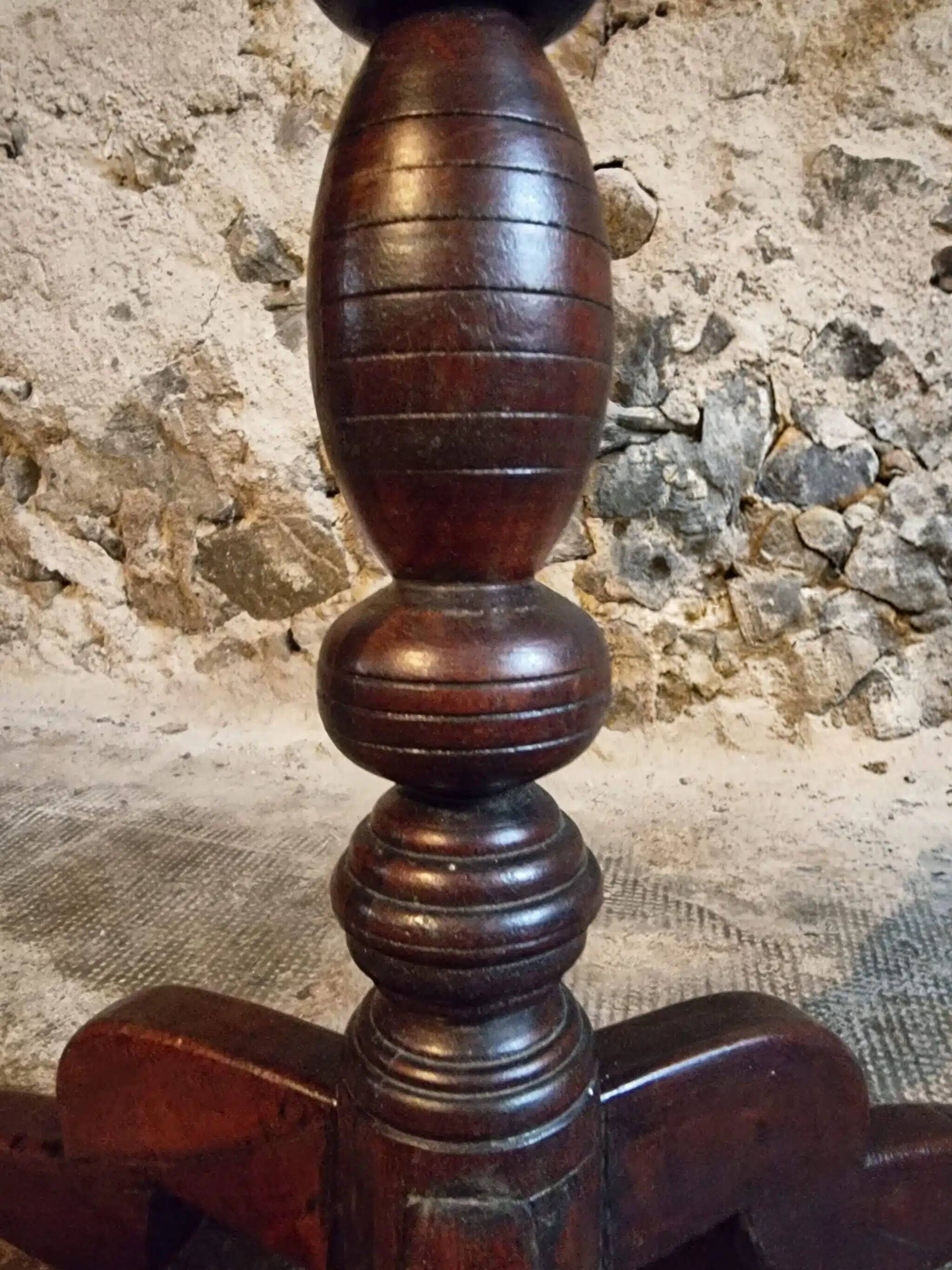 French antique guéridon (pedestal table), 19th century