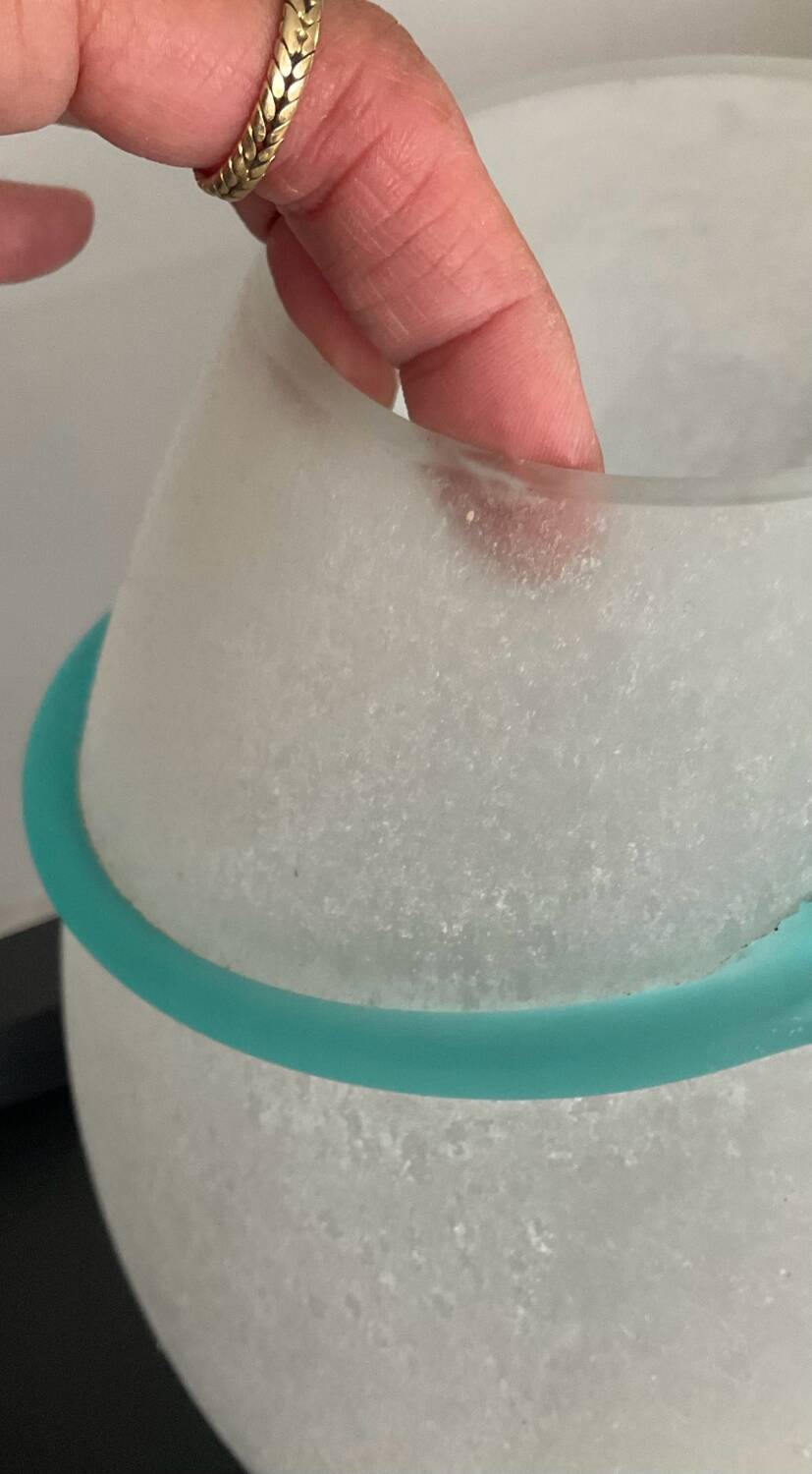 Vase « Scavo » pâte de verre Murano