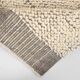 Tapis Kilim contemporain gris beige 4x7, 130x212 cm