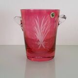 Cut crystal ice bucket - Boussu art glassware