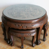 Chinese coffee table carved wood
