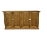 1950s English 4-door fir sideboard