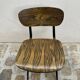 2 chaises style industriel en bois et métal