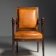 French armchair 19th century leather