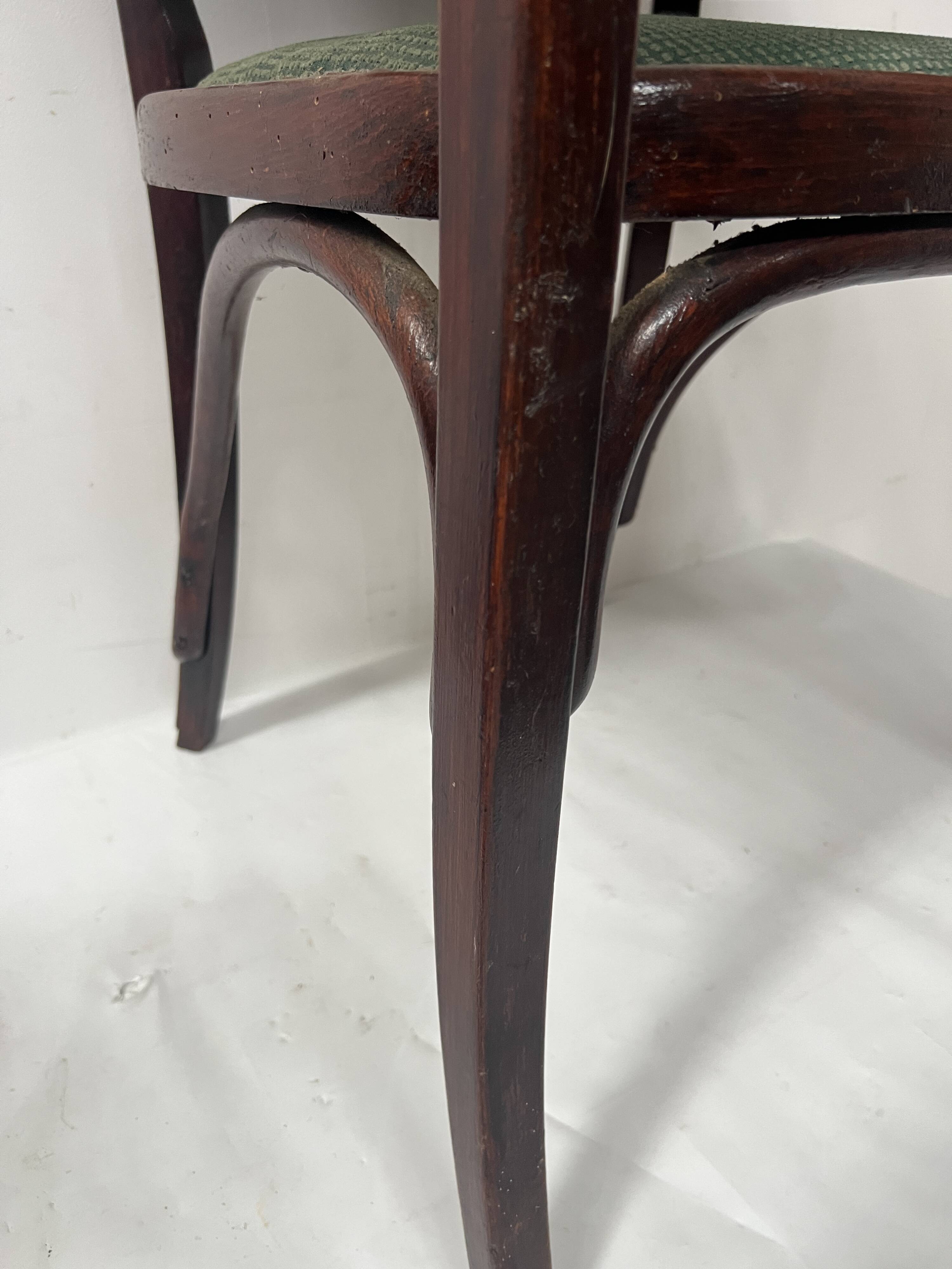 Art deco armchair in courbet wood "maison thonet" 20th century