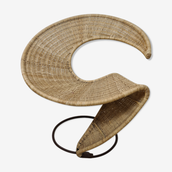 Zest wicker chair by François Liguori for the pescatore studio