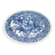 Large white porcelain dish with blue design