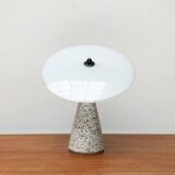 Vintage Postmodern Eno table lamp in glass and terrazzo from Ikea, 1990s.