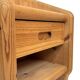 Vintage set of two pine wood bedside tables