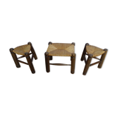 Set of three mulched stools