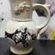 Vintage wine jug in German Westerwald stoneware 1/4L — "golden wine..."