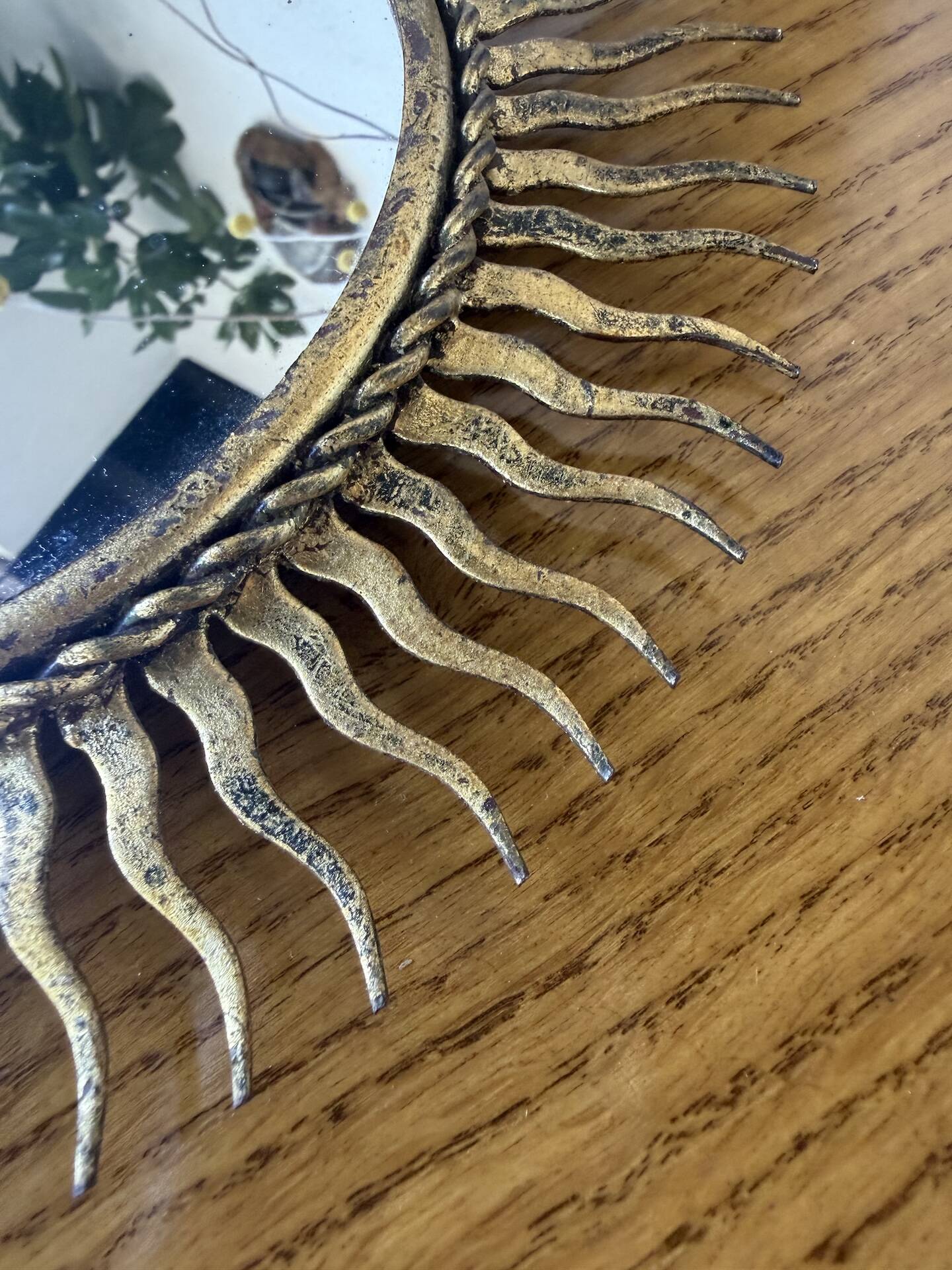 Sun mirror or patinated XS