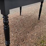 Louis Philippe style oval patinated bistro farm table - 1m90