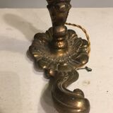Pair of bronze candlesticks
