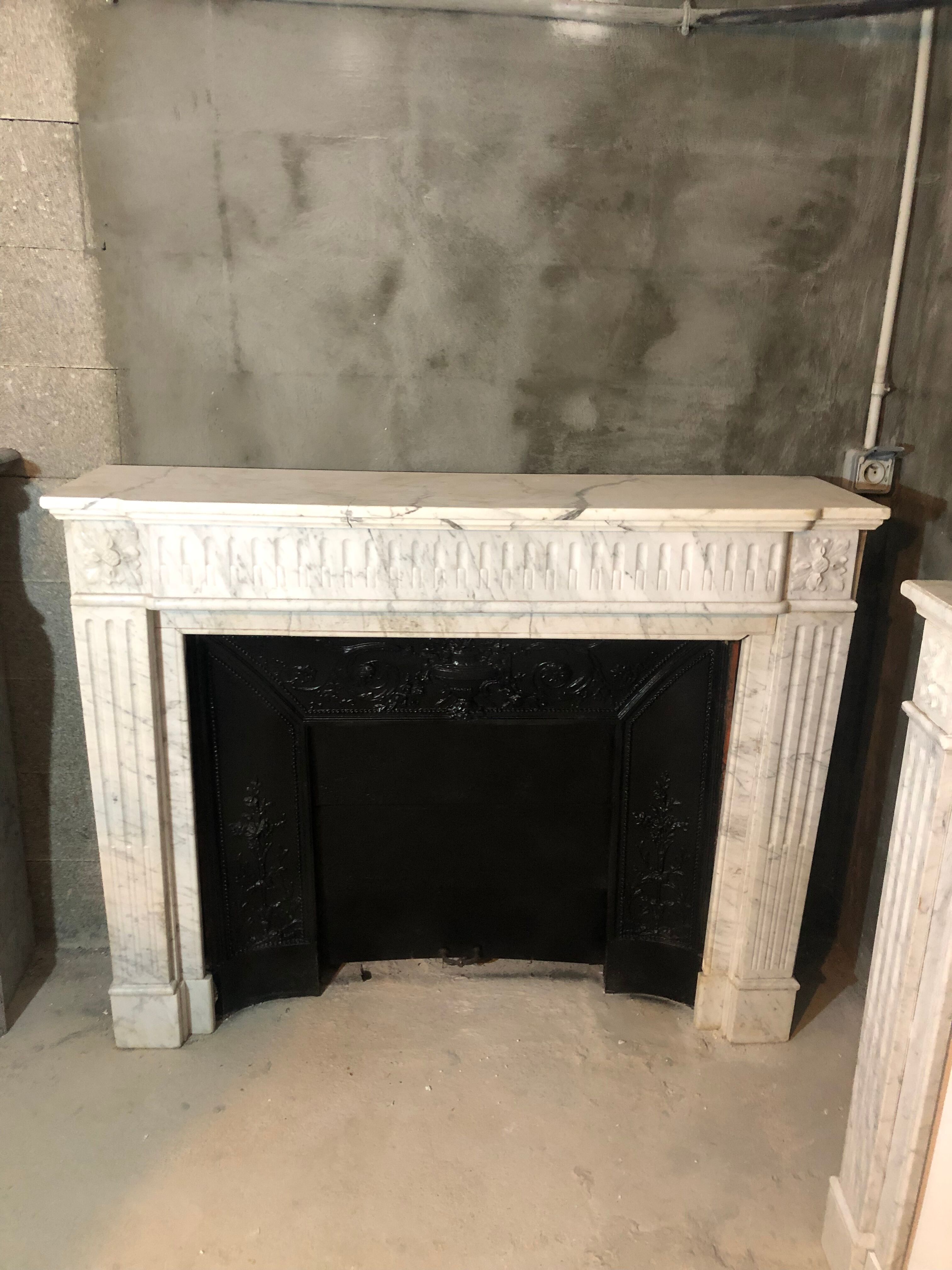 Old louis XVI style fireplace