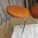 Pair of vintage stools "spindle feet"