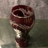 Soliflore colored crystal vase