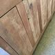 Stripped oak enfilade from 1950, 232cm.