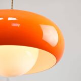 Large Space Age Model Best Pendant from Guzzini in Orange, 1970s