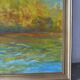 Saint George Major at dusk, oil on canvas signed