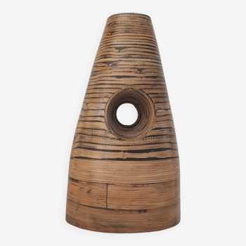 Vase original bois de bambou