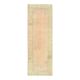1970s Vintage Turkish Oushak Handmade Wool Cotton Orange Runner Rug 108x312