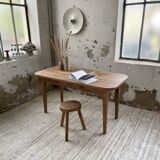 Solid oak farmhouse table 150 cm