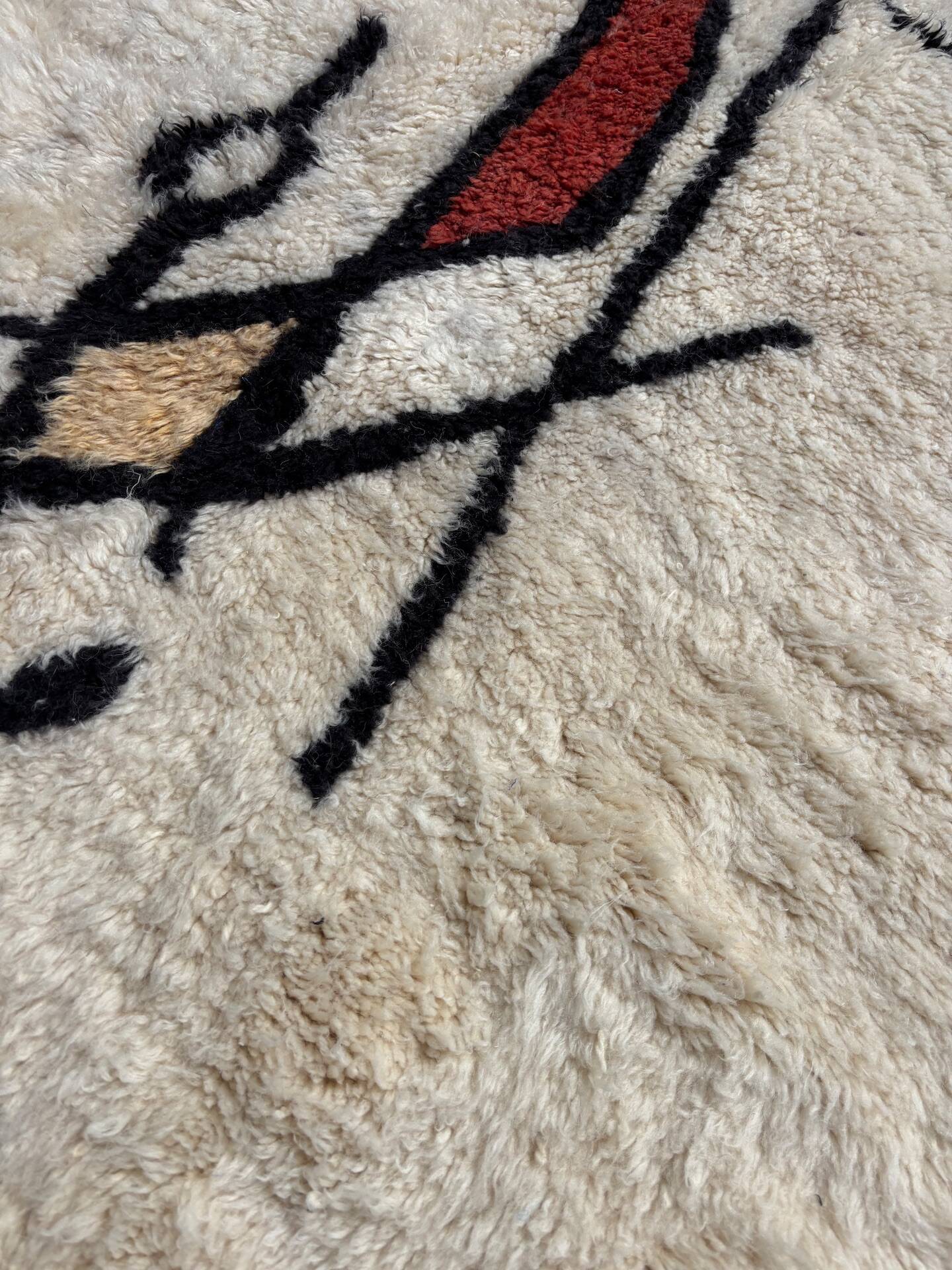 Tapis berbère beni ouarain en laine 250cmx150cm