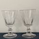 Suite of 5 old Baccarat walking glasses in crystal and glass