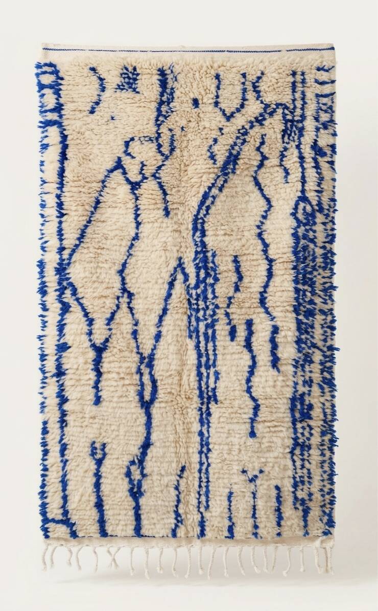 Azilal Berber rug - natural wool from the High Atlas