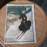 Réplique affiche ancienne Chamonix