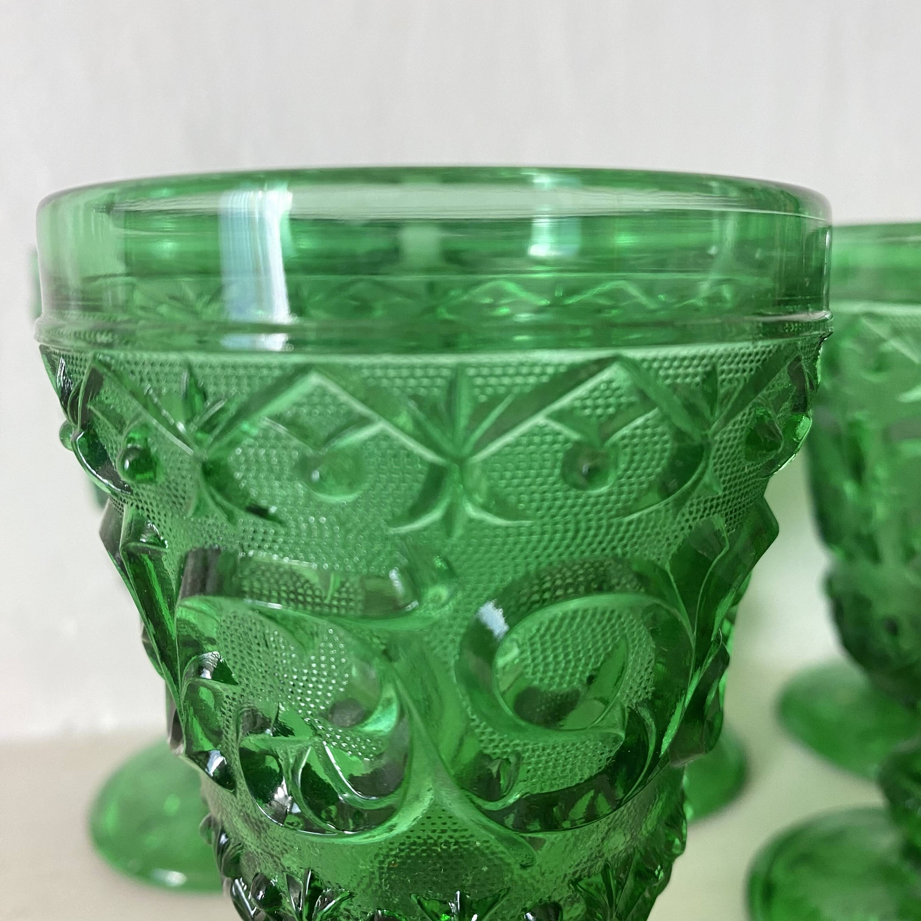 Baroque style stemmed glasses