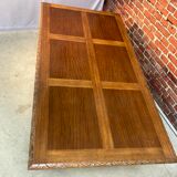 Large carved solid wood table, Spanish neo renaissance style