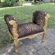 Fauteuil empire léopard