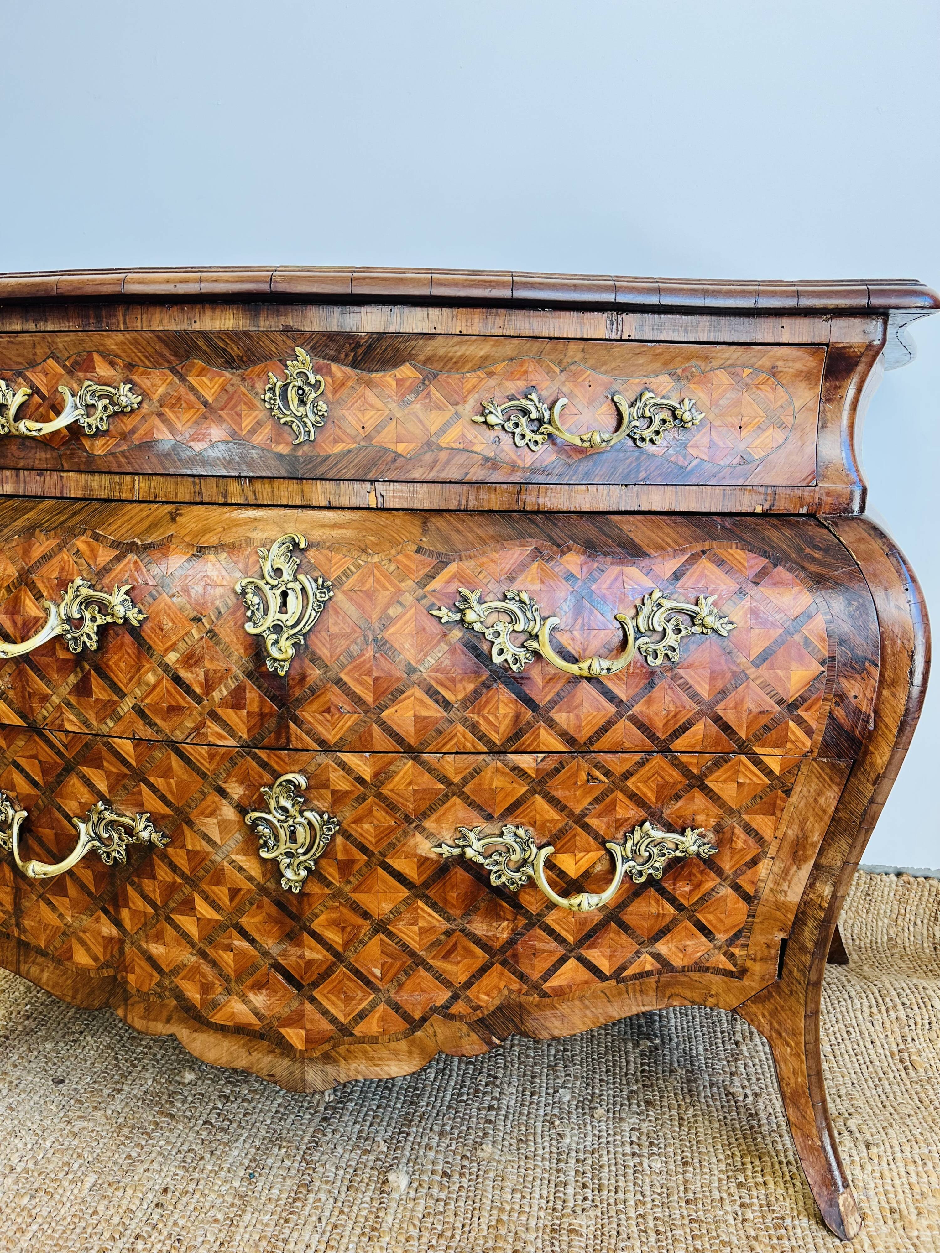 Louis XV style tomb chest of drawers