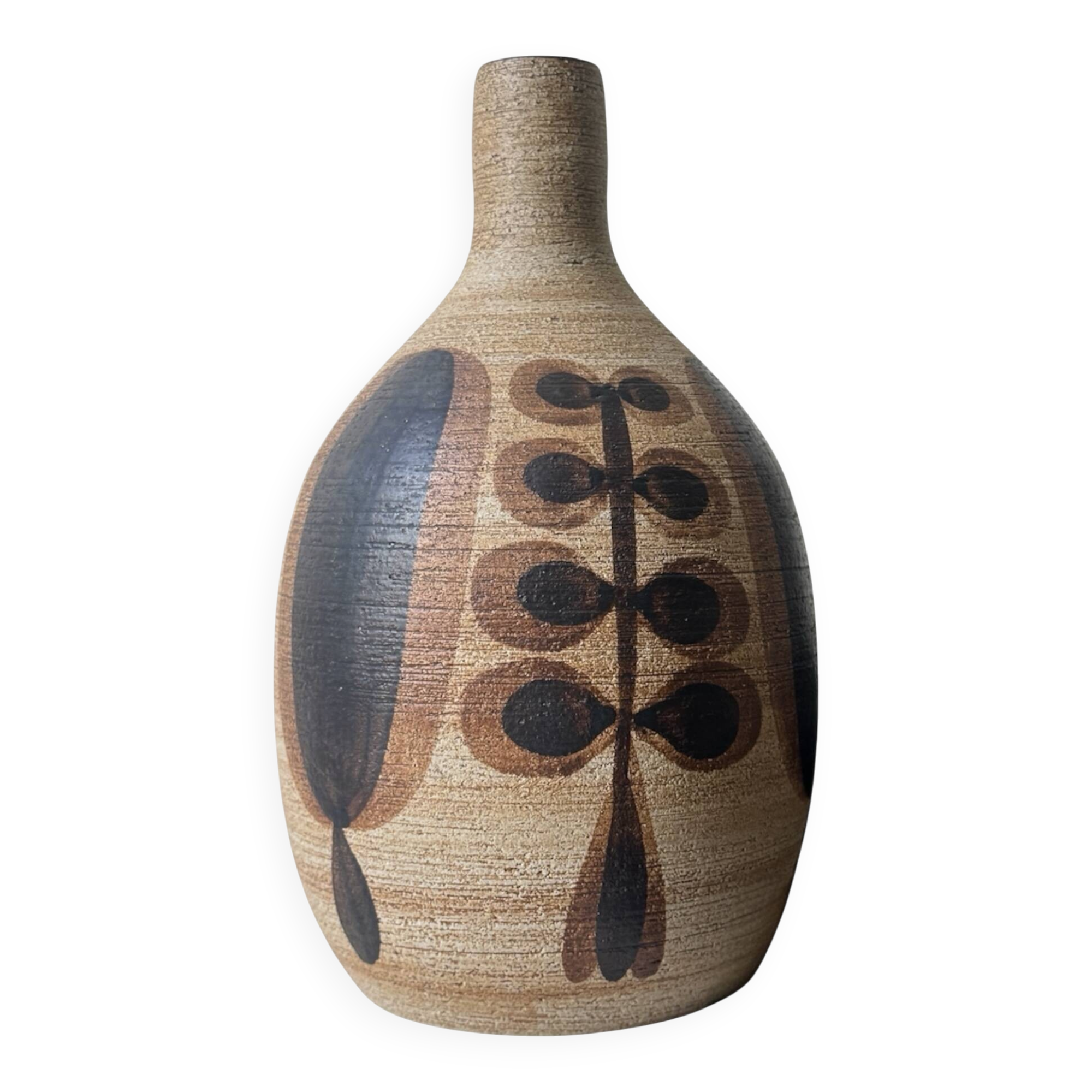 Large ceramic floral vase by Peter Mueller, Snafo 1970