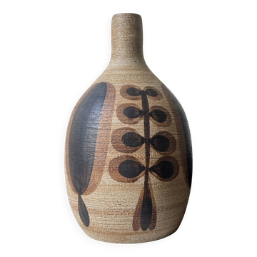 Large ceramic floral vase by Peter Mueller, Snafo 1970