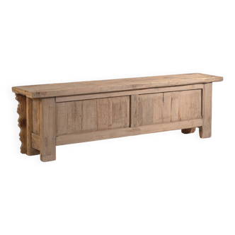 Ancien meuble TV sculpté à la main (c.1900)