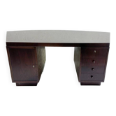 Wooden Art Deco Desk with Drawers, 1930s